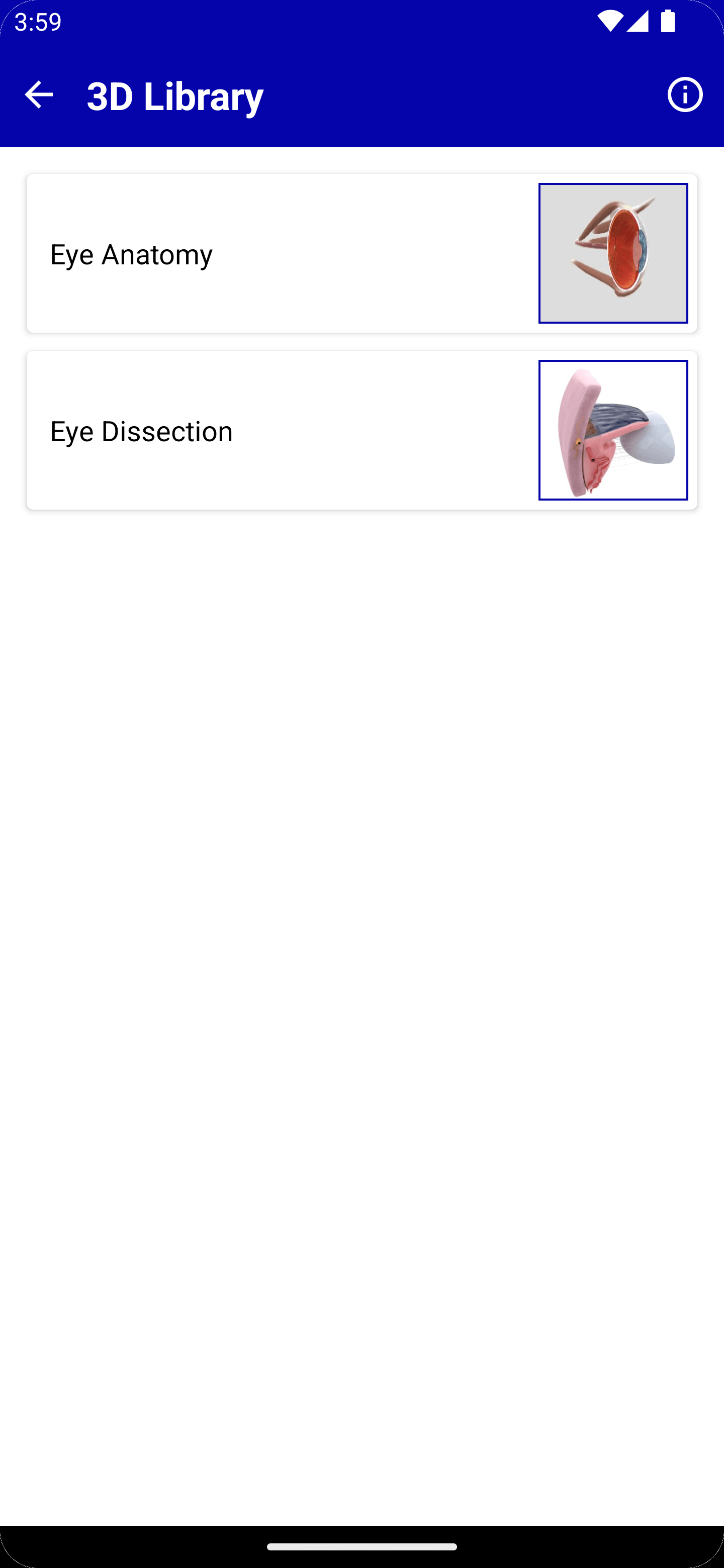 3D library For Eye Care Providers