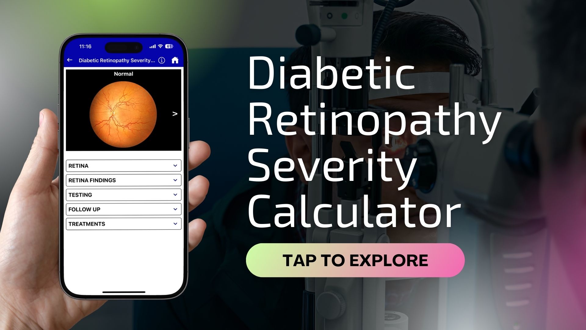 diabetic retinopathy severity calculator mobile test iiage