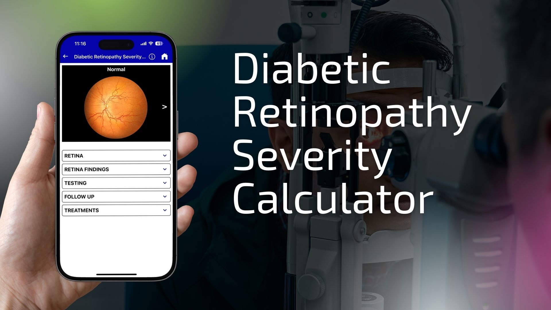 diabetic retinopathy severity calculator web test image