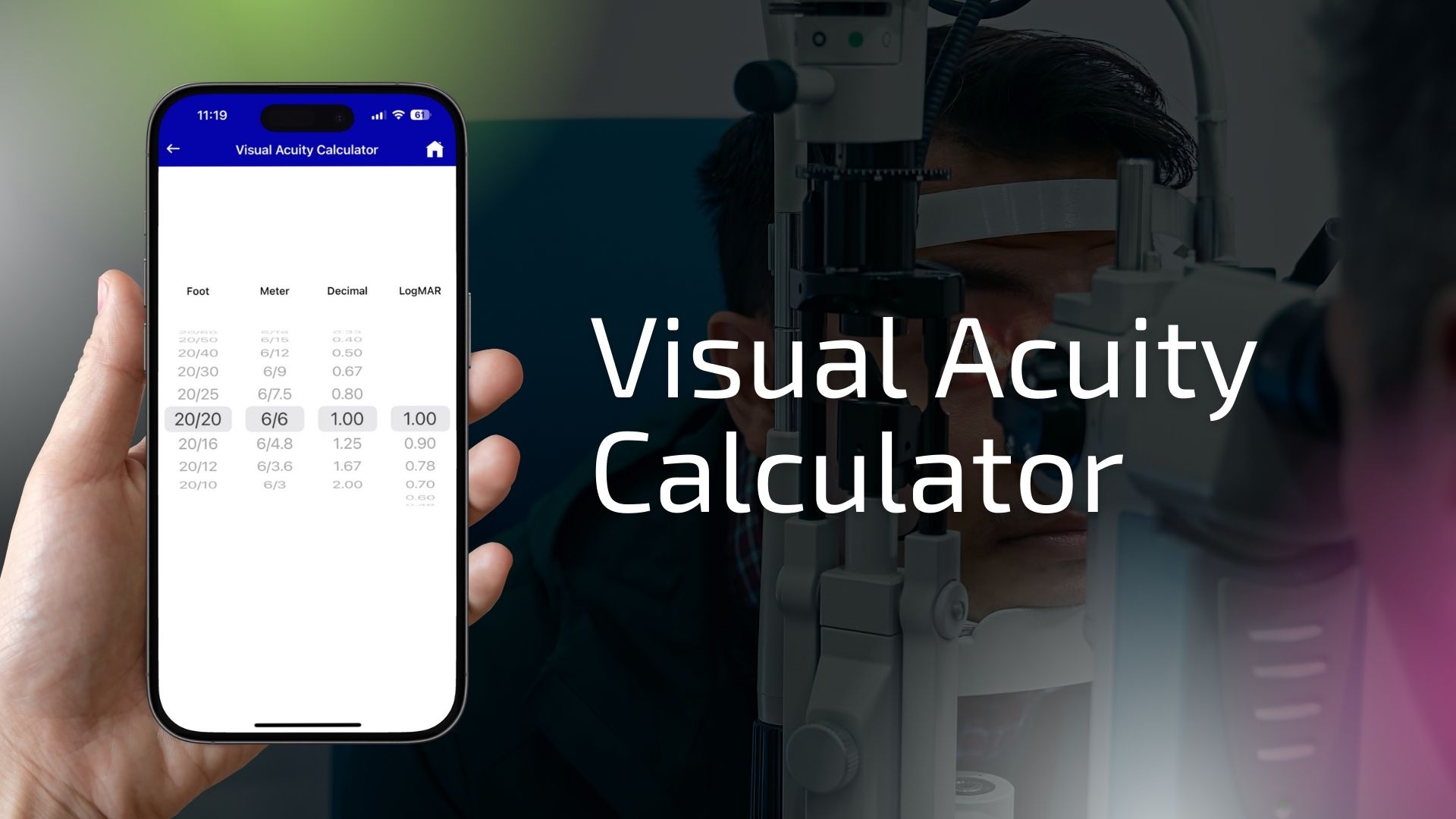 visual acuity calculator test image