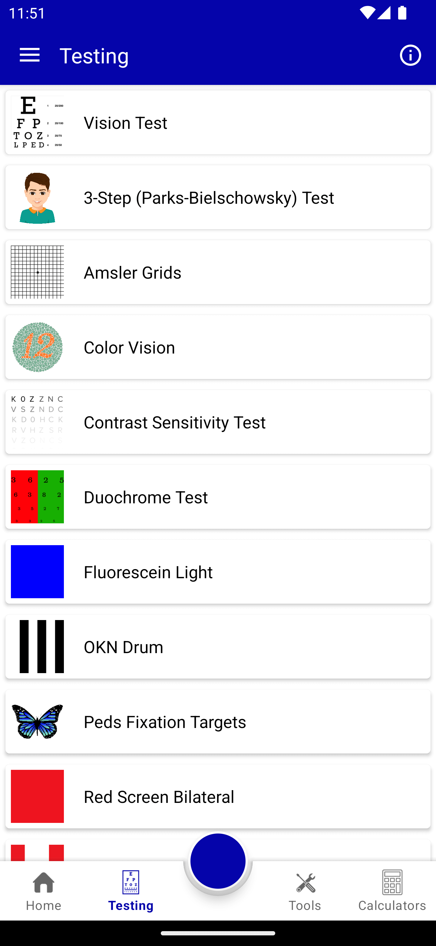 Testing Eye Care Providers